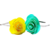 Proplady Princess Combo Shimmer Rose Metal Hair Band, Headband (Pack of 2- Yellow,Turquoise)