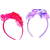 Proplady  Combo Floral Cutwork Stone Studded Hairband, Head Band  (Pack of 2-Pink,Purple)