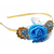 Proplady Princess Tiara/Crown Style Rose Stone Studded Metal HairBand, HeadBand for Girls & Women(Pack of 1,Blue)