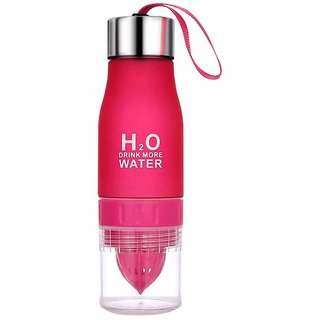 House of Quirk H2O Fruit Infuser Water Bottle BPA Free 650ml (Pink)