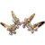 Proplady Partywear (4 pieces set) Stylish Golden Rhinestone Metal Tic Tac Clips/Hair Pins/Clips for Girls & Women|Wedding Hair Accessories|Designer Hair Clips