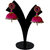 Handmade Silk Thread Pink Dangler Jhumka Earrings Model 3