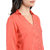 AARA presents Stylish Solid Orange Shirt Top /Shirt for Women's & Girl's with V-Neck and 3/4 Sleeves Top for Casual and Party Wear_(AARA_20180023_Orange_S)