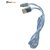 Basitronics Rainbow Twisted Micro USB Charging and Data cable 3 Feet 0.9 Meters Blue