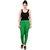 Maa-Aadya Women Green Cotton-lycra legging