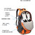 Hotshot  Lightweight Travel Hiking Rucksack Bag 60 Ltr ART-0167-Orange and Gray