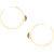 TARUSA Brass Fashionable Hoop Earring  For Women