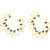 TARUSA Brass Fashionable Hoop Earring  For Women