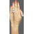 Meia White Austrian Stone Tassel Chain Double Finger Ring-1503201C
