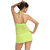 Appealing Multi Lemon Colour Ruffle Halter Neck Cut-Sleeve Beachwear Cover-Up