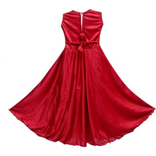 maroon party wear dress