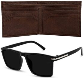 Gift Set Combo Of Men's Wallet  Sunglasses