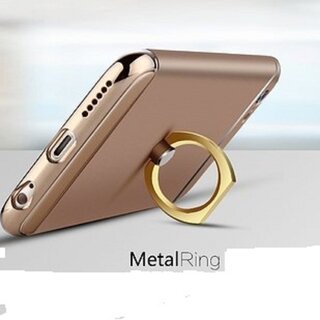 Metal Finger Ring Phone Holder Universal 360 Rotate  - Assorted Colors (Gold,Silver,Black,Pink)