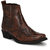 Delize Brown Cowboy Ankle Boot For Mens