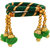 Sukriti Party Wedding wear Green color Pom-Pom Thread Bracelet for Girls  Women - Set of 2