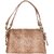 TARUSA Black Faux Leather Abstract Texture Handbag For Women's