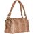 TARUSA Black Faux Leather Abstract Texture Handbag For Women's