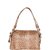 TARUSA Black Faux Leather Abstract Texture Handbag For Women's