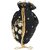 TARUSA Black Silk Floral Embroidary Potli For Women's