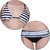 Horizontal Pleasant Black And White Striped Bikini Set