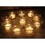 Decorative 10 Piece T- Lites Glass Candle Holders With 10 Piece Candles