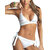 Stunning Milky White Haltered Bikini Set