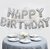 HAPPY BIRTHDAY Letters Foil Toy Balloon - Silver / Hanging Foil Birthday Balloon