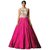 V-KARAN Women's silk Pink Party Wear Designer Semi-stitched Gown