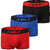 Solo Mens Modern Grip Short Trunk Cotton Stretch Ultra Soft Classic Boxer Brief (Pack of 3)