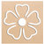 Incredible Gifts Flower floor rangoli design FLW004(Wood, 15x15cm)