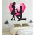 Ghar Kraft Valentine my love Vinyl Multicolor Wall Sticker (Pack of 1)