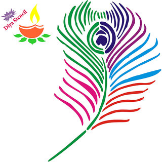 Buy Incredible Gifts Peacock Feather Happy Diwali Stencil Fth004 Wood 20x20cm Online Get 52 Off