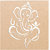 Incredible Gifts Ganesh wooden Rangoli diwali stencil GNS003(Wood, 30x30cm)