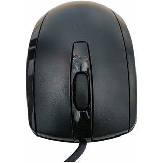 HP USB Optical Scroll Wired Mouse for Desktop and Laptop Black