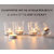 Decorative Votive Candle Holders 6 glass + 12 tealight candles