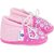 Neska Moda Baby Boys And Girls Pink Anti Slip Booties For 0 To 12 Months BT290