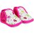 Neska Moda Baby Boys And Girls Pink Anti Slip Booties For 0 To 12 Months BT291