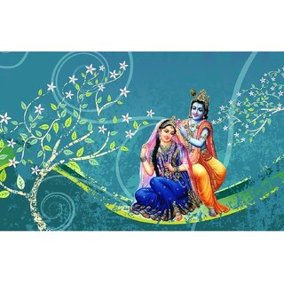 Buy 3D Customized Radha Krishna Wallpaper Online - Get 29% Off