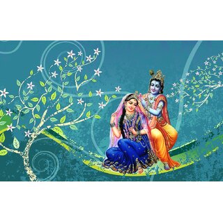                       3D Customized  Radha Krishna Wallpaper                                              