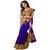 Indian Beauty Multicolor Art Silk Self Design Saree With Blouse
