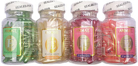 Aloe Vera  Vitamin E Facial Oil Capsules , 60 Capsules each (Pack of 4) - Multicolored