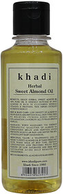 Khadi Herbal Sweet Almond Oil - 210ml