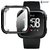 ACUTAS Silicone Cases Ultra-thin Soft Plating TPU Case Cover For Fitbit Versa Smartwatch (Black) (Watch not include)
