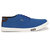 Knoos Men's Blue Synthetic Leather Casual Sneaker