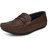 Knoos Men's Brown Synthetic Leather Casual Loafer