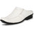 Knoos Men's White Synthetic Leather Casual Sandal