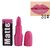 Miss Rose Combo of Two Creame Matte Makeup Lipstick Long lasting And Waterproof Lipstick