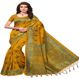 Linaro Lifestyles Women's Mysore Silk With Tessels Saree With Blouce Piece(LL000719)