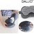 DALUCI New 2 in 1 Grey Travel Neck Pillow  Eye Mask Comfortable Elegant Hand Washable (Dark Grey)