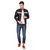 Leather Retail Black Color Sporty Design Faux Leather Jacket For Man